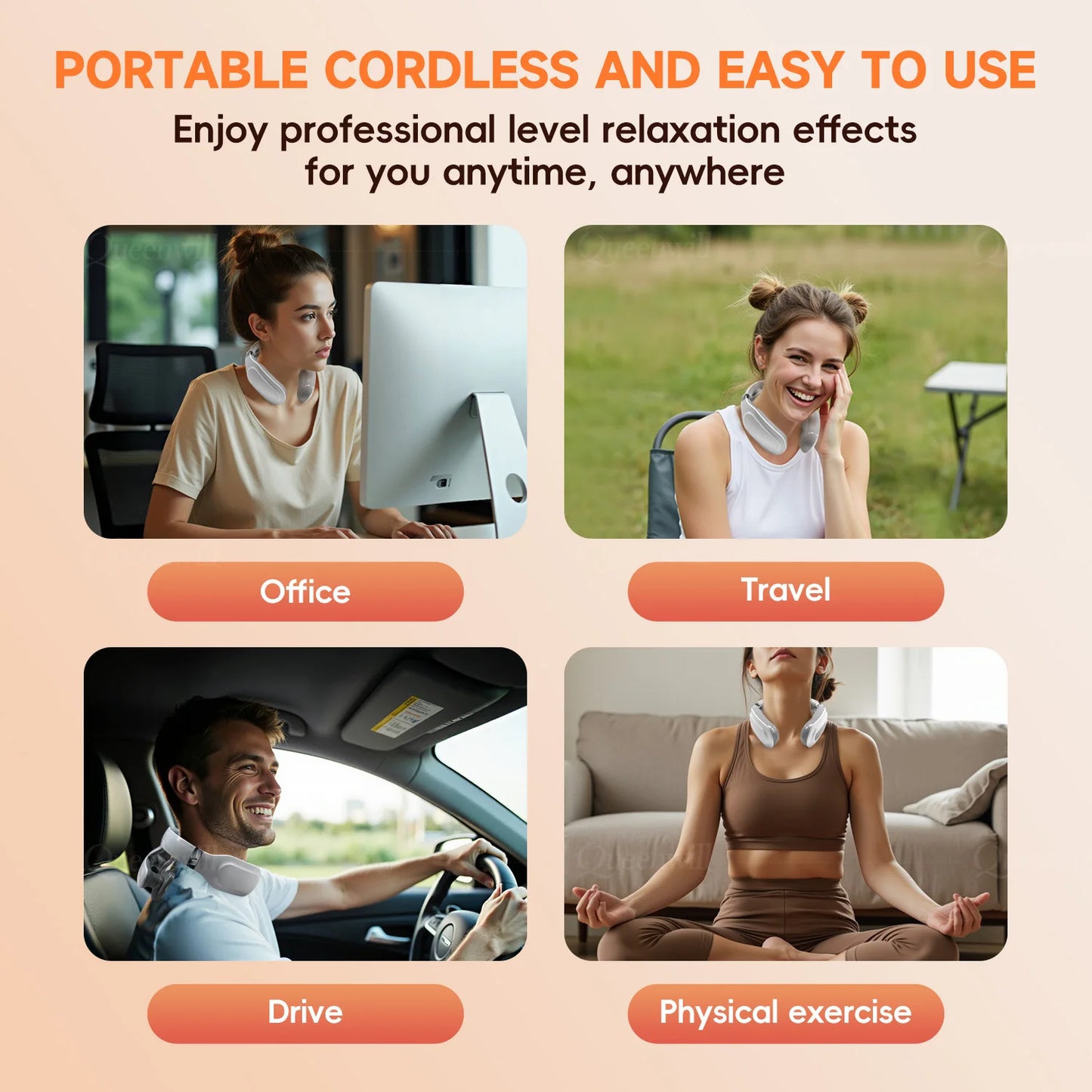 KiraZen 4D Smart Heating Neck Massager