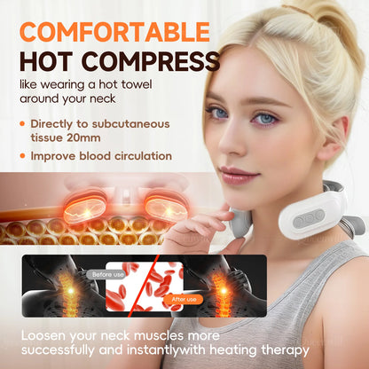 KiraZen 4D Smart Heating Neck Massager