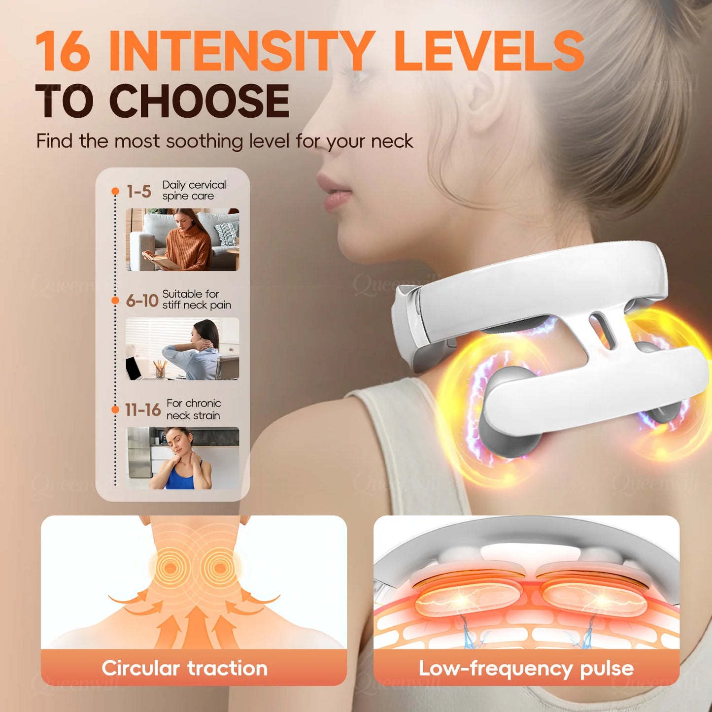 KiraZen 4D Smart Heating Neck Massager